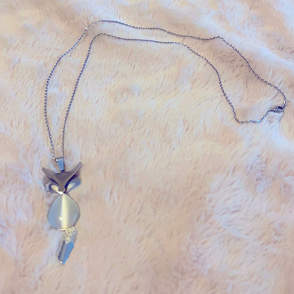 Silver fox necklace